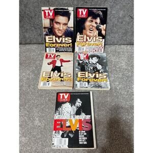 Elvis TV Guides Lot of 5
